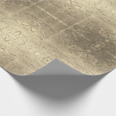 Abstraktes Muster Golden Geschenkpapier (Ecke)