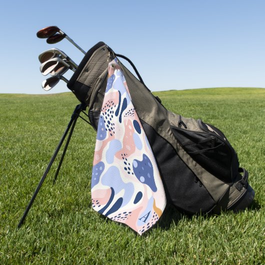 Abstraktes Muster Golfhandtuch (Gras)