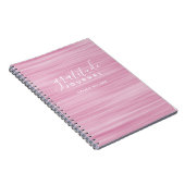 Abstraktes Muster Gratitude Journal kann rosa bear Notizblock (Rechte Seite)