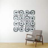 Abstraktes Muster Grau des MCM Mitteljahrhunderts Wandteppich (Beispiel)