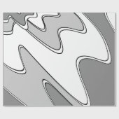 Abstraktes Muster - grau Geschenkpapier (Flach)