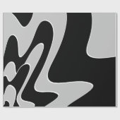 Abstraktes Muster - grau Geschenkpapier (Flach)
