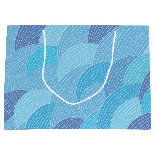 Abstraktes Muster Große Geschenktüte (Vorderseite)