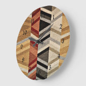 Abstraktes Muster Große Wanduhr (Winkel)