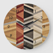 Abstraktes Muster Große Wanduhr (Vorderseite)