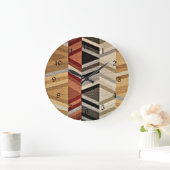 Abstraktes Muster Große Wanduhr (Zuhause)