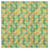 Abstraktes Muster Grün Orange Mitte des Jahrhunder Stoff (Muster)