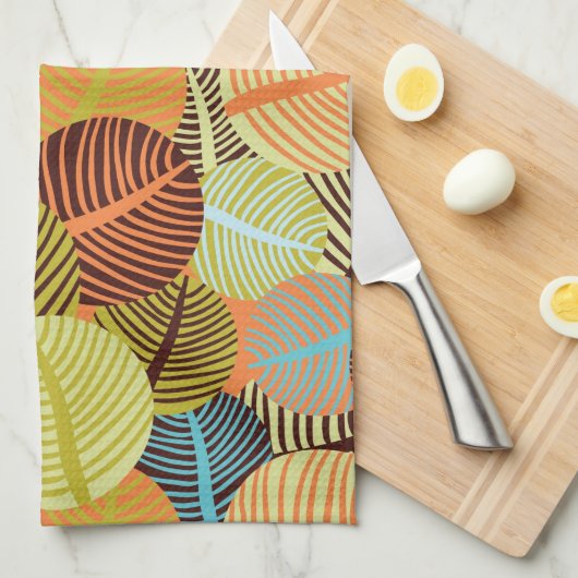 Abstraktes Muster Handtuch (Viertel Falte)