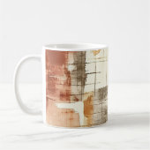 Abstraktes Muster Herbstästhetik Kaffeetasse (Links)