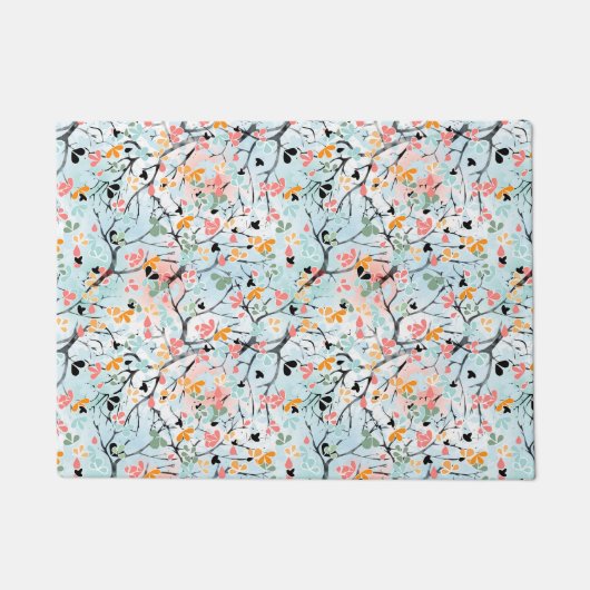 Abstraktes Muster, Herbstmuster Fußmatte (Vorderseite)