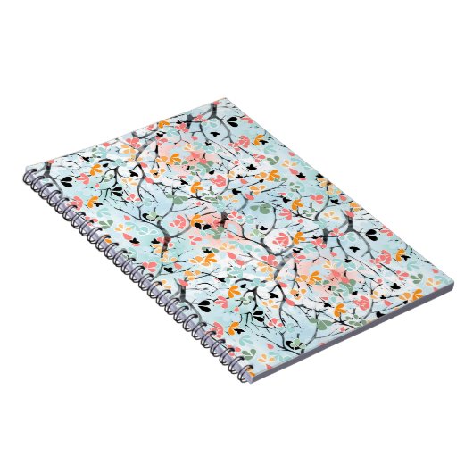 Abstraktes Muster, Herbstmuster Notizblock (Rechte Seite)