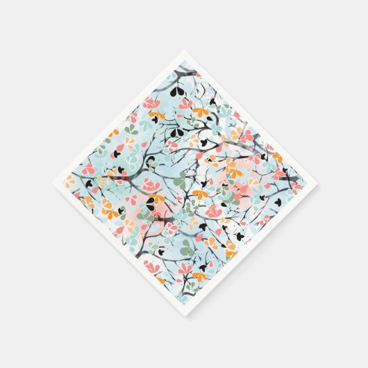 Abstraktes Muster, Herbstmuster Serviette (Ecke)