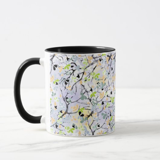 Abstraktes Muster, Herbstmuster Tasse (Links)
