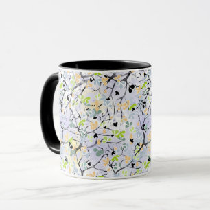 Abstraktes Muster, Herbstmuster Tasse