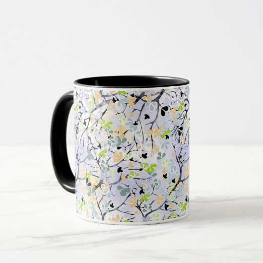 Abstraktes Muster, Herbstmuster Tasse (Vorderseite Links)
