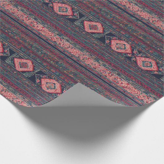 Abstraktes Muster-Hmong-Wrapping-Papier Geschenkpapier (Ecke)