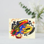 Abstraktes Muster I von August Macke Postkarte (Stehend Vorderseite)