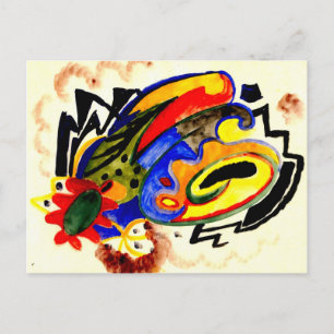 Abstraktes Muster I von August Macke Postkarte