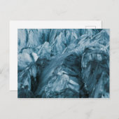 Abstraktes Muster im Gletscher | Island Postkarte (Vorne/Hinten)