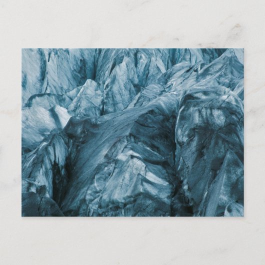 Abstraktes Muster im Gletscher | Island Postkarte (Vorderseite)