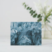 Abstraktes Muster im Gletscher | Island Postkarte (Stehend Vorderseite)