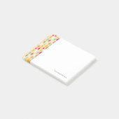 abstraktes Muster im Retro-Stil Post-it Klebezettel (angewinkelt)