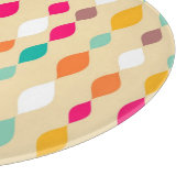 abstraktes Muster im Retro-Stil Schneidebrett (Ecke)