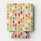 Abstraktes Muster im Retrostil Dosenkühler (Rückseite)