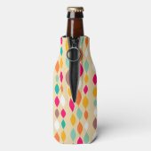 Abstraktes Muster im Retrostil Flaschenkühler (Flasche Rückseite)