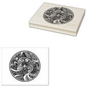 Abstraktes Muster im Zen-Doodle-Stil Gummistempel (Stempel)