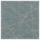 Abstraktes Muster in Beige und Aqua Stoff (Nahaufnahme)