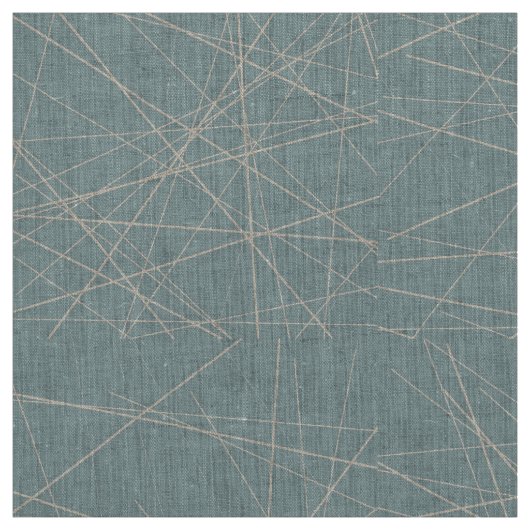 Abstraktes Muster in Beige und Aqua Stoff (Muster)