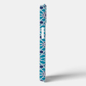 Abstraktes Muster in Blau und Grau Case-Mate iPhone Hülle (Rückseite / Rechts)