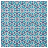 Abstraktes Muster in Blau und Grau Stoff (Muster)