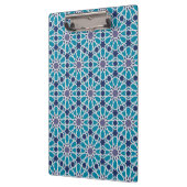 Abstraktes Muster in Blauem und in Grauem Klemmbrett (Links)