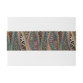 Abstraktes Muster in der ethnischen Art Einladungsbanderole (Rückseitenbeispiel)