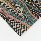 Abstraktes Muster in der ethnischen Art Fleecedecke (Ecke)