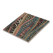 Abstraktes Muster in der ethnischen Art Fliese (Seite)