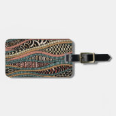 Abstraktes Muster in der ethnischen Art Gepäckanhänger (Vorderseite horizontal)