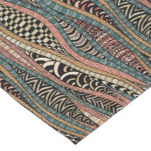 Abstraktes Muster in der ethnischen Art Kurzer Tischläufer (Ecke)