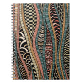 Abstraktes Muster in der ethnischen Art Notizblock (Vorderseite)
