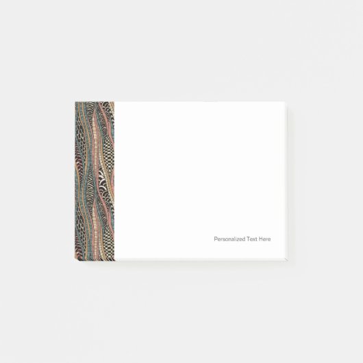 Abstraktes Muster in der ethnischen Art Post-it Klebezettel (Vorderseite)