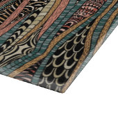 Abstraktes Muster in der ethnischen Art Schneidebrett (Ecke)