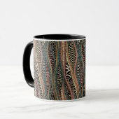Abstraktes Muster in der ethnischen Art Tasse (Vorderseite Links)