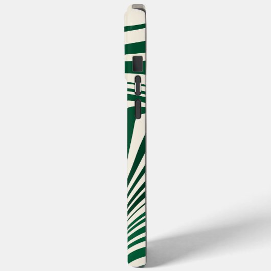 Abstraktes Muster in der grünen Wirbelsäule Case-Mate iPhone Hülle (Rückseite / Links)