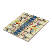 Abstraktes Muster in Handzeichnung Fliese (Seite)