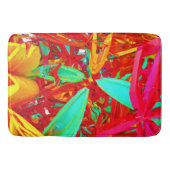 Abstraktes Muster in lebhaften Farben Badematte (Vorderseite)