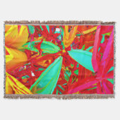 Abstraktes Muster in lebhaften Farben Decke (Vorderseite)