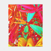Abstraktes Muster in lebhaften Farben Fleecedecke (Vorderseite)
