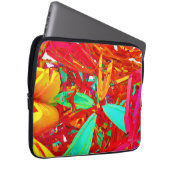 Abstraktes Muster in lebhaften Farben Laptopschutzhülle (Vorne Rechts)